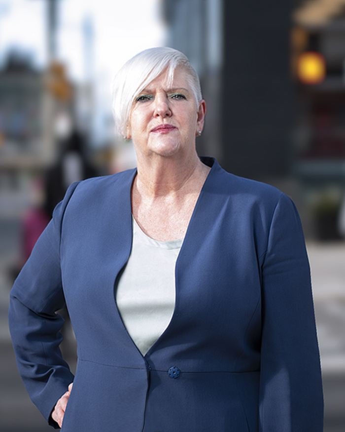 Fern Silverman, smiling in a suit